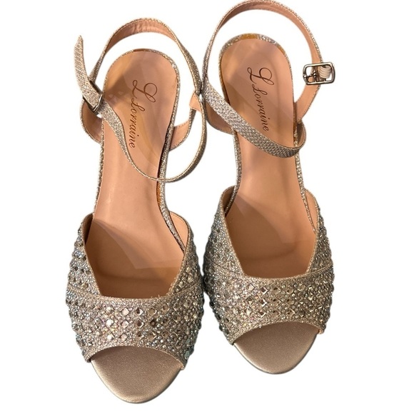 Lauren Lorraine Shoes - Gorgeous Lauren Lorraine Helene Embellished Wedges (072)